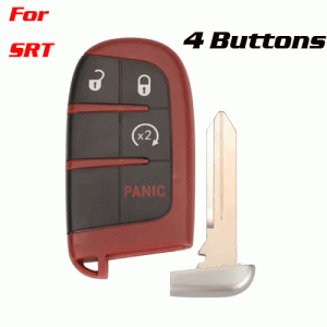 CKS-96 4 Butttons Car Key Case Shell Fob For SRT