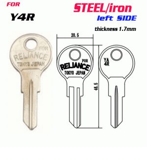 F-125 Steel Thickness 1.7mm YA4R door key Blank LEFT SIDE