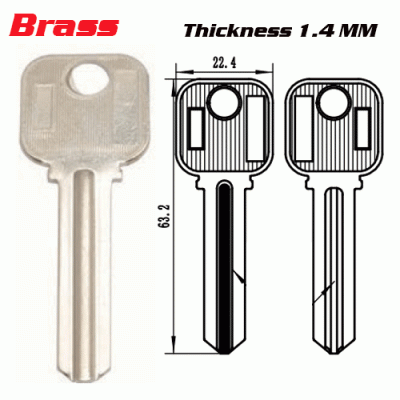 F-014 door key Blank Supliers