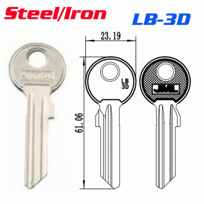 M-044 Steel Iron LB-3D key blank manufacturer