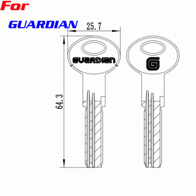 K-210 GUARDIAN smooth cutting edge key blanks