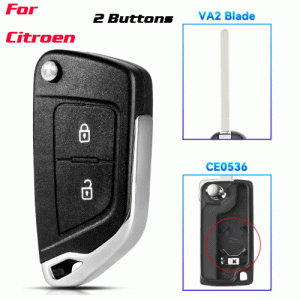 CKS-453 Modified Car Key Case For Citroen 2 Buttons VA2 blade