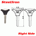 P-507A Steel Iron Car key Blanks for hajue Right side
