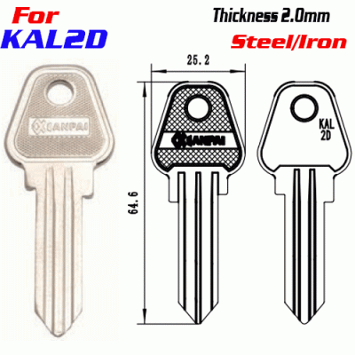 F-303 Steel Thickness 2.0mm KAL2D door key blanks