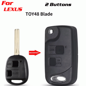 CKS-341 Remote Car Key Shell Case For Lexus 2 Buttons