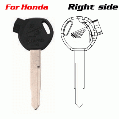 Z-005B Best Deals on Right Side Honda Motorcycle Key Blank