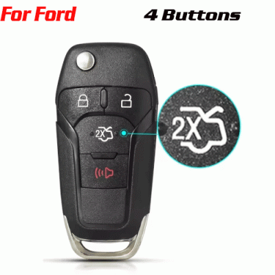 CKS-110 Remote Key Case Replacement For fORD 4 Buttons
