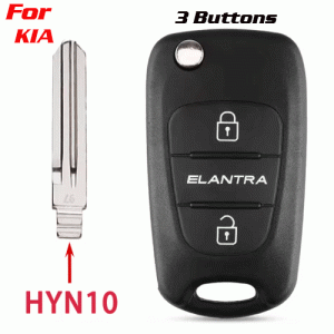 CKS-358 Flip Remote Car Key Auto Shell Case For Kia HYN10