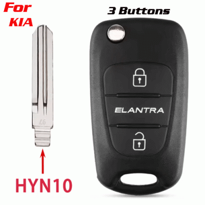 CKS-358 Flip Remote Car Key Auto Shell Case For Kia HYN10