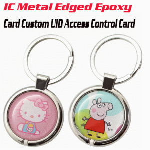 O-011 IC Metal Edged Epoxy Card Custom UID Access Control Card