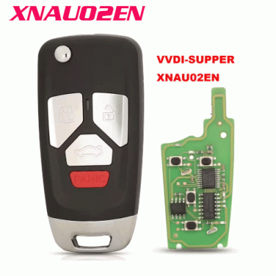 XNAU02EN Wireless Remote Key Audi Flip 4 Buttons
