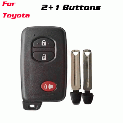 CKS-492 Car Key Shell Smart Key Case for Toyota 2+1 Buttons