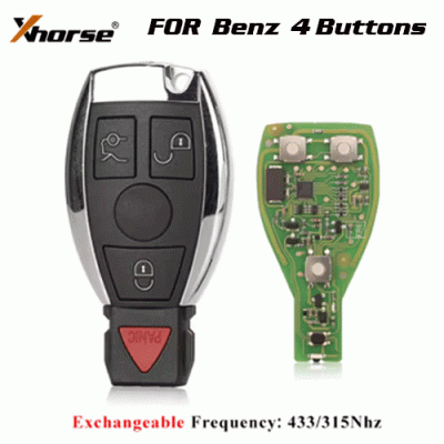 VVDI BE Key Pro For Benz V1.5 PCB Remote Key Chip 4 Buttons