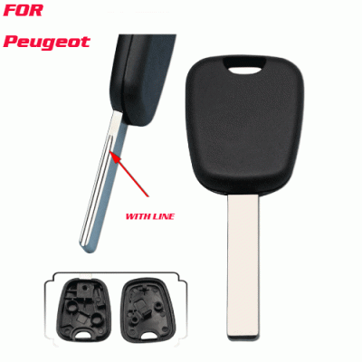 A-278 Transponder Ignition Chip Car Key Shell for peugeot