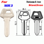 F-295 Steel Thickness 2.1mm MR3 door key blanks