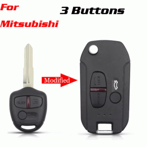 CKS-236 Modified Remote Car Key Shell For Mitsubish 3 Buttons