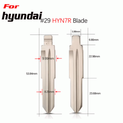 XH-B29 For Hyundai Verna I30 IX35 KD Remote Car Key Blade