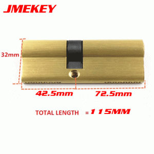 LOCK-38 Brass Door Lock cylinder Lengthened 42.5 mm-72.5 mm