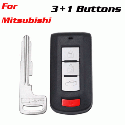 CKS-250 Smart Remote Key Shell Case Fob for Mitsubishi 4 Buttons