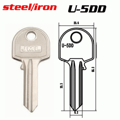 M-019 Steel Iron U-5DD House key Blanks Suppliers