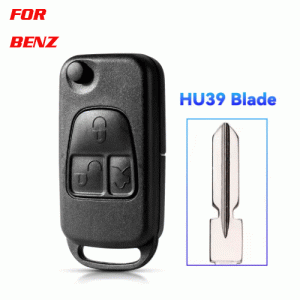 CKS-23 Flip Remote Key shell 3 Button for Mercedes Benz hu39