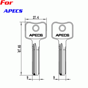 K-209 apces container shipment key blanks wholesale