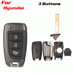 CKS-410 Flip Smart Remote Car Key Shell for Hyundai 3 Buttons
