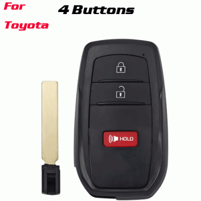 CKS-510 3 Buttons Remote Key Shell Case Cover Fob for TOYOTA