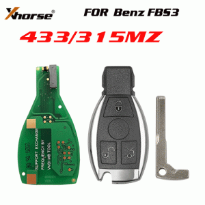 VDI Benz FBS3 Keylessgo Smart Key 433/315 Mhz with Key Shell