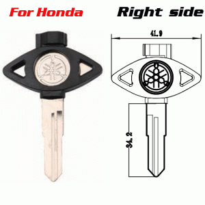 Z-007A Bulk yamaha Motorcycle Key Blanks - Right Side