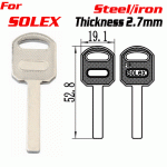 P-600 Steel Thickness 2.7 MM Solex House key Blanks suppliers