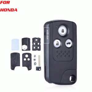 CKS-44 Smart Car Key Case Fob 3 Buttons Uncut Blade for Honda