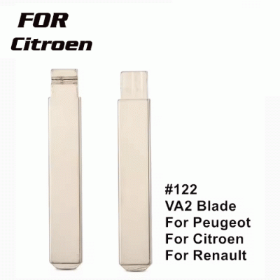 XH-B122 Remote Uncut Car Key Blade For Peugeot Citroen C4L