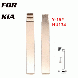 15# HU134 Y15 Metal Uncut Blank Flip Remote Key Blade For Kia