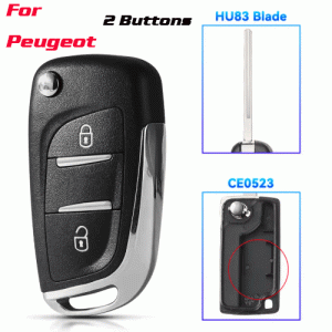 CKS-437 Modified Version Car Key For Peugeot 2 Buttons hu83