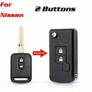 CKS-192 2 Button Modified Flip car key shell for nissan