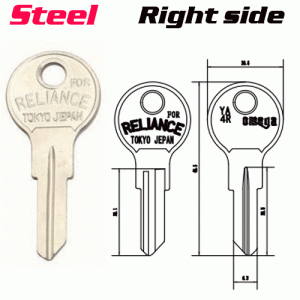 Y-024C Steel Desk FOR YA4R LOCK key blanks Right side