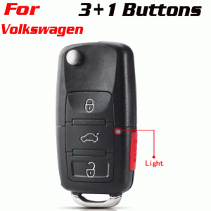 CKS-318 Remote Key Case Shell For VW Volkswagen 3+1 Buttons