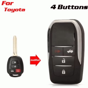 CKS-546 modification Car key shell For Toyota 4 Buttons