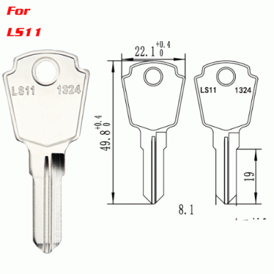 J-168 Steel Iron Brass House key Blanks LS11