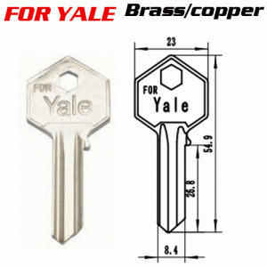 M-001 Brass YA226 Key Blank for Yale Cylinders