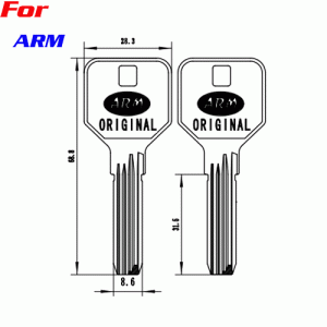 K-207 For ARM ORIGINAL factory price metal key blanks wholesal