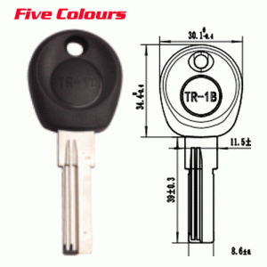 K-073 Brass Plastic TR-1B door key blanks Suppliers
