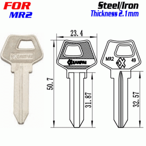 F-294 Steel Thickness 2.1mm MR2 door key blanks