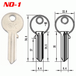 M-042 steel Iron NO.-1 House key Blanks Suppliers