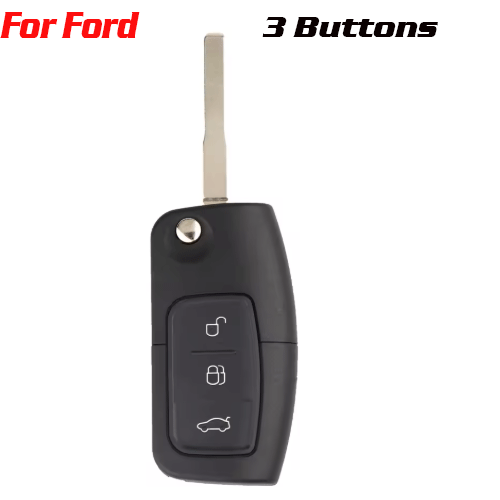 CKS-128 3 Button Fob Case Flip Folding Key Shell For Ford