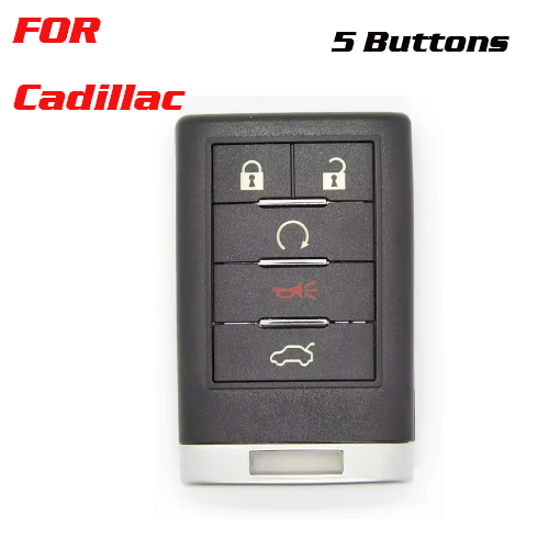 CKS-93 Remote Car Key Shell Case With 5 Buttons for Cadilla