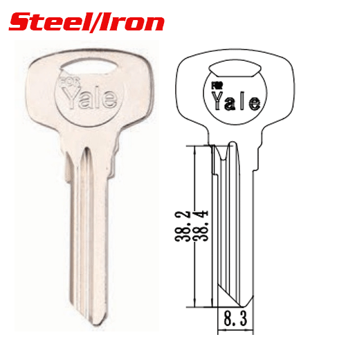 M-007 Steel Iron FOR YALE YA111 House Key Blanks