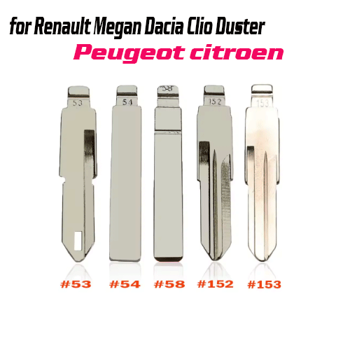 XH-B53 Key Blank VAC102 NE72 HU136 #53 #54 #58 #152 #153