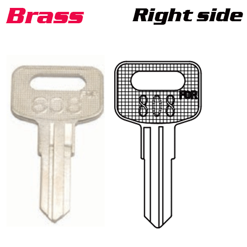 Y-026B Brass Desk FOR FRT-8D LOCK key blanks Right side